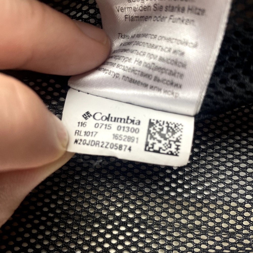 Columbia Jacket Women Medium Black Arcadia Print Omnitech Windbreaker Waterproof - Picture 8 of 12